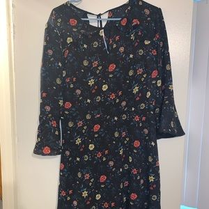 Black floral dress